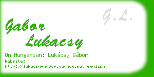 gabor lukacsy business card