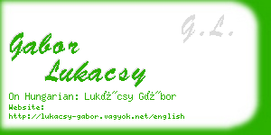 gabor lukacsy business card